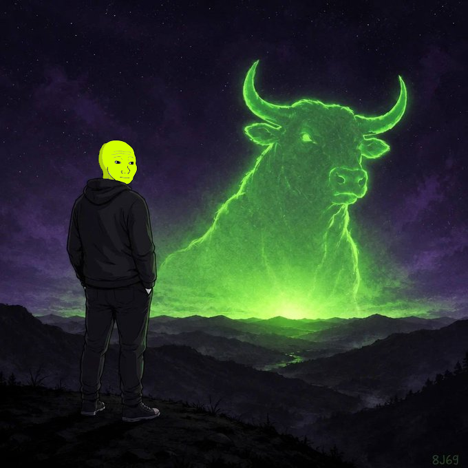 Hoodjak watching the green bull rise